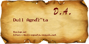 Dull Agnéta névjegykártya